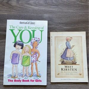 american girl  kirsten care keeping of you 2 book lot
